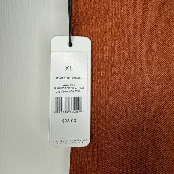 NWT WeWoreWhat Seamless Circular Knit Cinnamon Stick Leggings XL Revolve - Picture 8 of 10